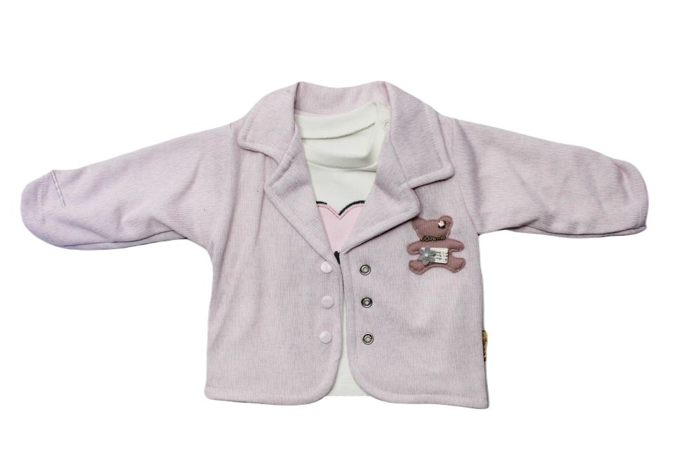 Alcan Avm Kız Çocuk Toz Pembe Ceketli Takım