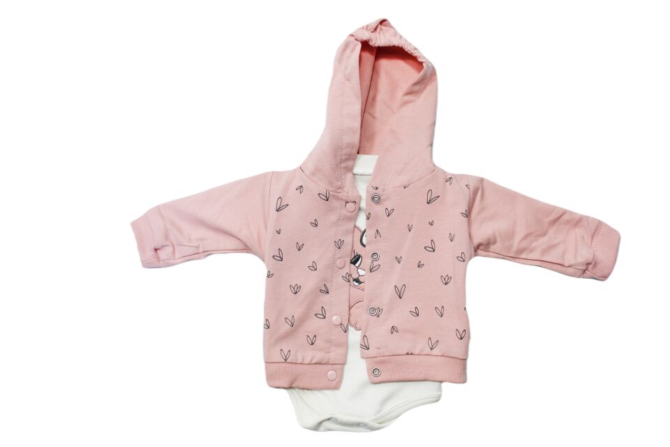 Alcan Avm Kız Çocuk Kapışonlu Pembe takım