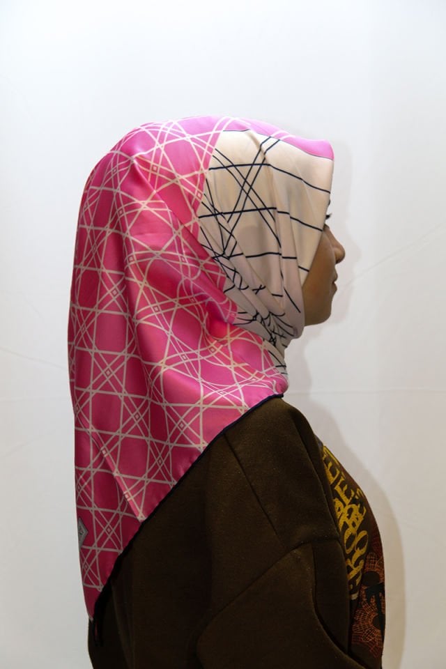 Alcan Avm AKER Pembe Çizgili Eşarp 9692580128881