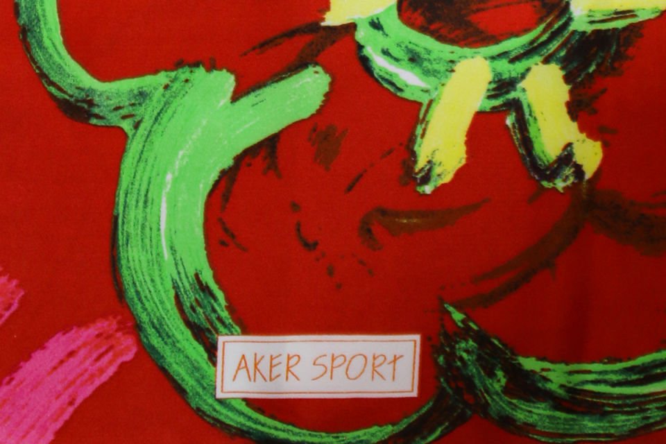 Alcan Avm AKER Kırmızı Desenli Eşarp 9692580128886