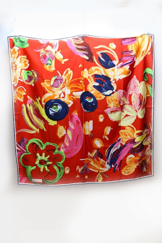 Alcan Avm AKER Kırmızı Desenli Eşarp 9692580128886