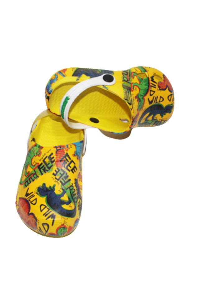 Gezer Sarı Desenli Erkek Terlik GT5YPM.14076