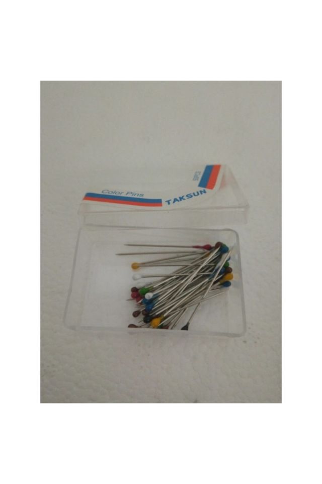 Siyah -renkli-gri-beyaz Başlı Toplu Iğne 1000 Adet