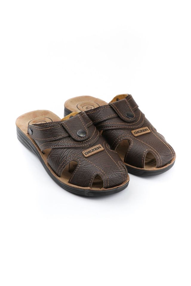 Yazlık Erkek Çıtçıtlı Ayarlanabilir Terlik-sandalet