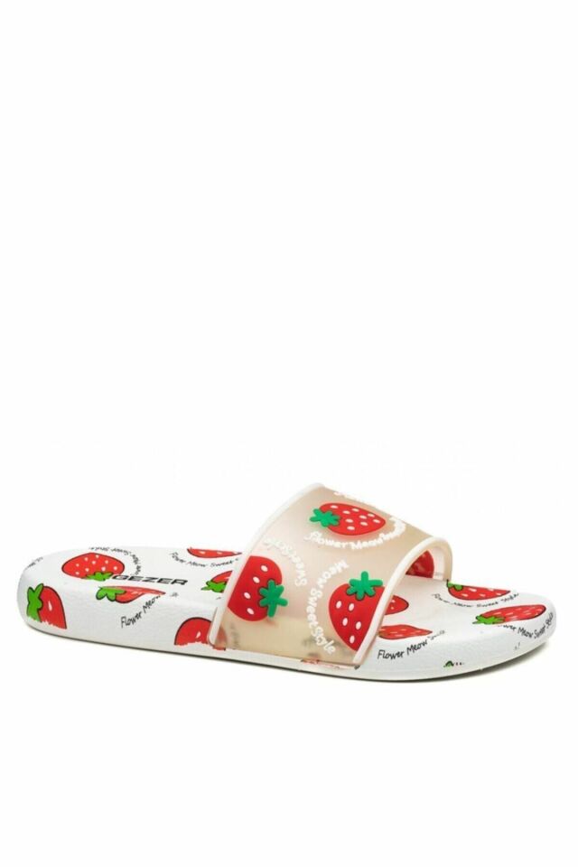 13305 Meyveli Kaydırmaz Taban Çocuk Terlik Plaj Havuz Terliği