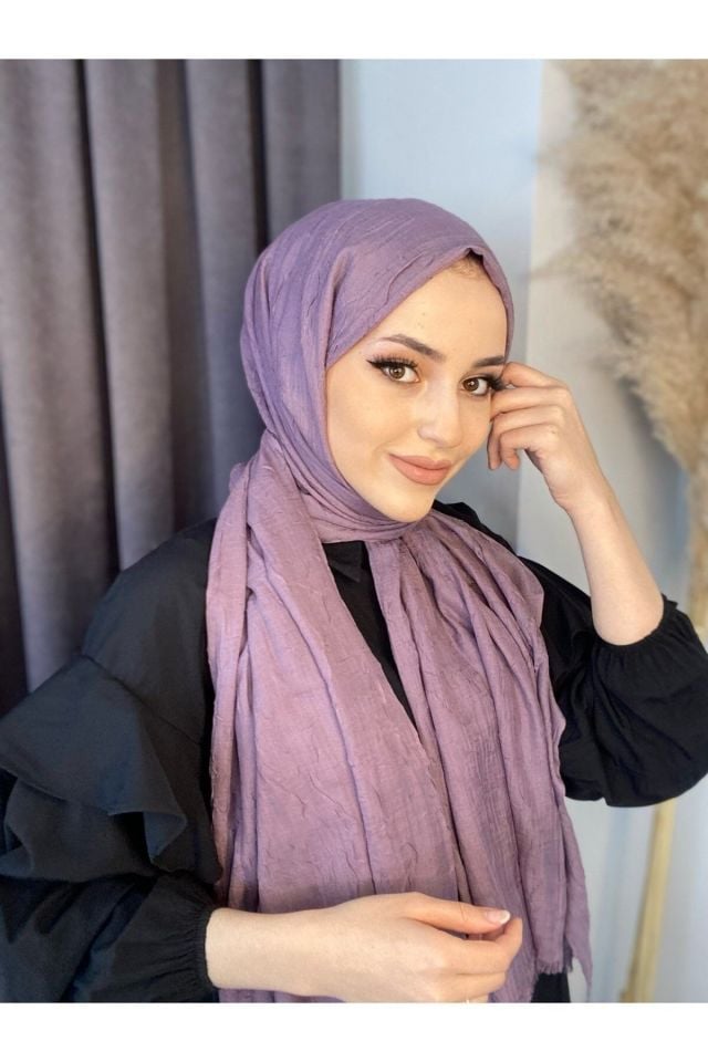 Alcanavm Bambu Kraş Şal Lila