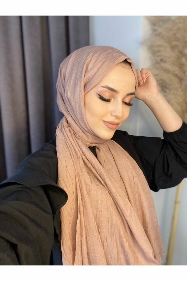 AlcanAvm Bambu Kraş Şal Açık Vizon