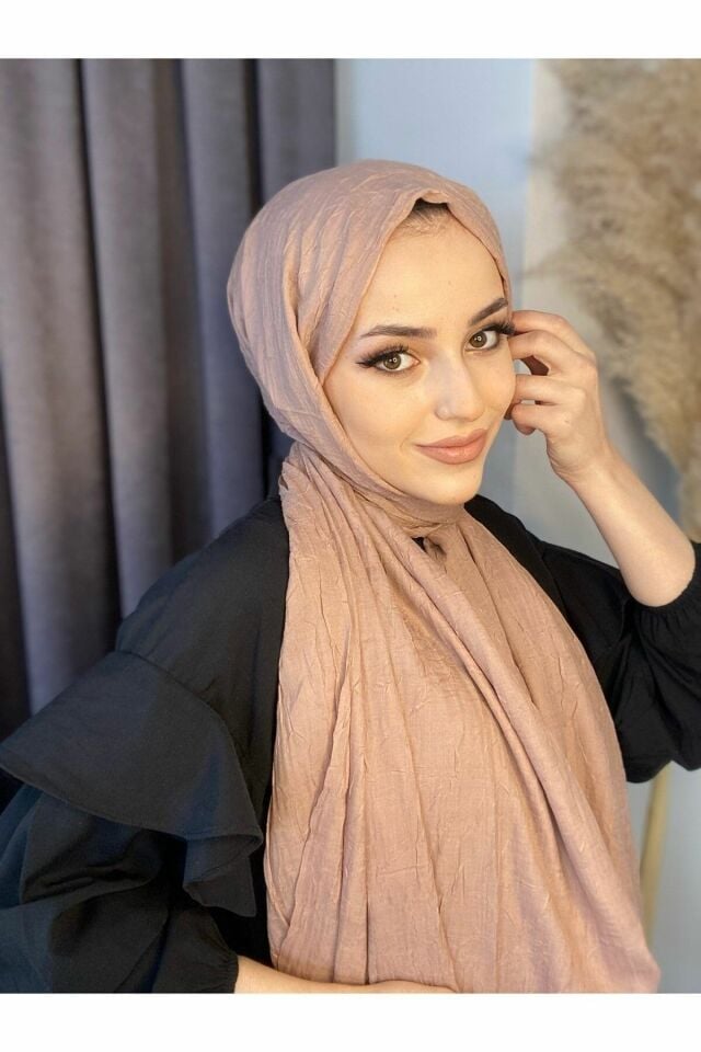 AlcanAvm Bambu Kraş Şal Açık Vizon