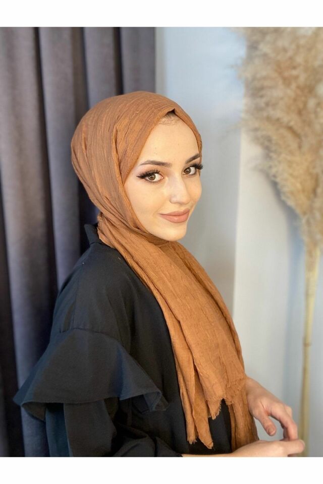 AlcanAvm Bambu Kraş Şal Camel