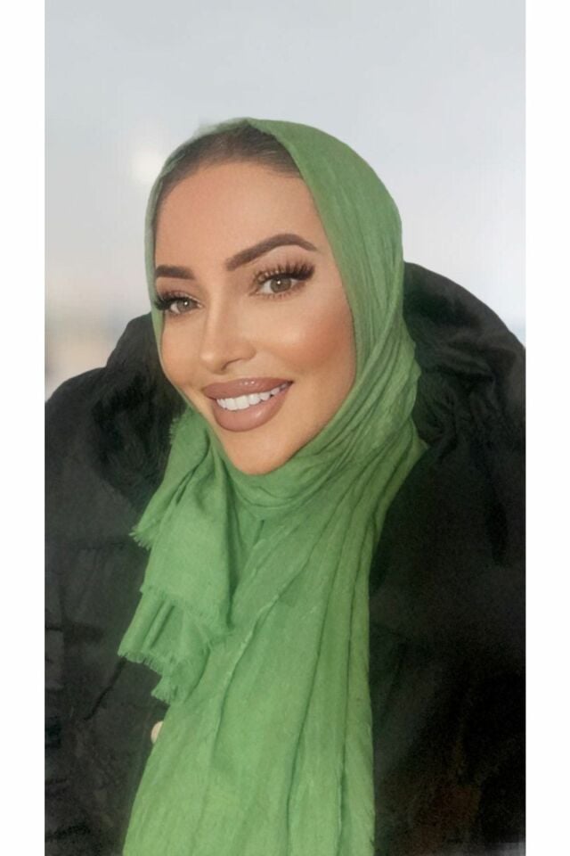 AlcanAvm Bambu Kraş Şal Çağla