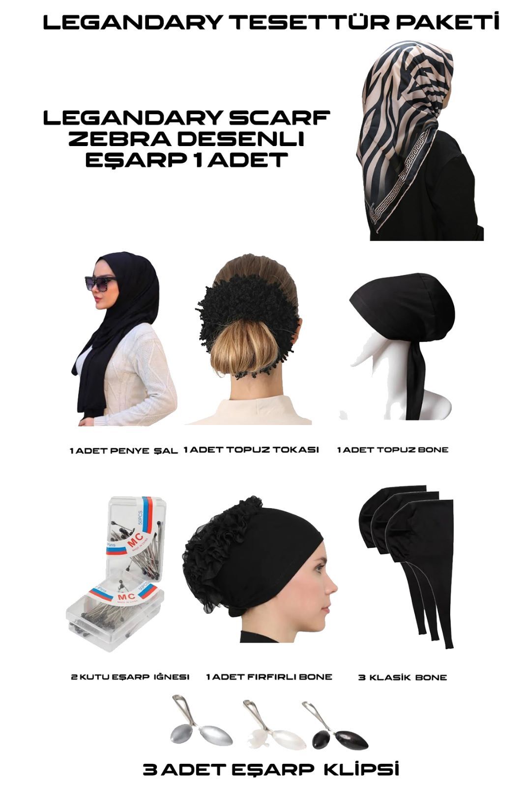 Alcanavm 13 Parça Legandary Tesettür Paketi 7895874126540