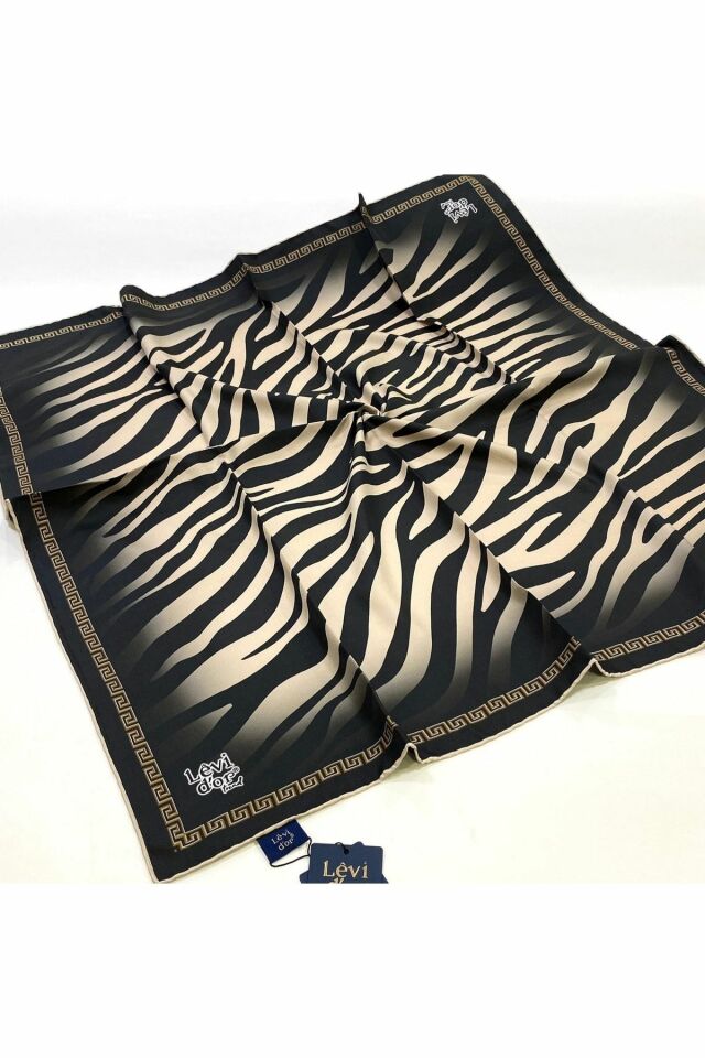 Zebra Desen Twill Eşarp