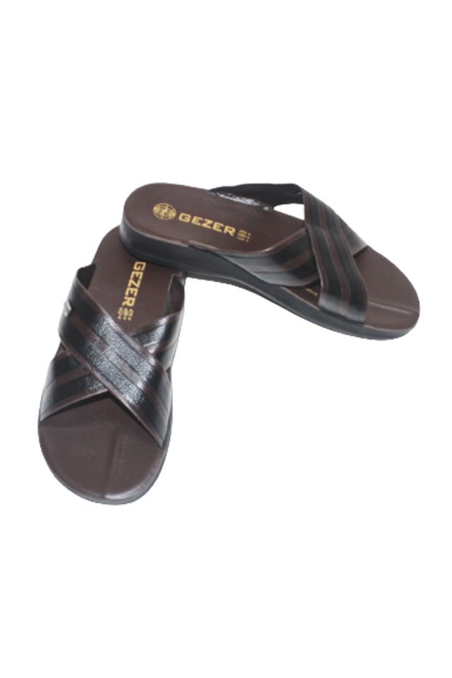 Gezer Kahverengi Siyah Erkek Terlik